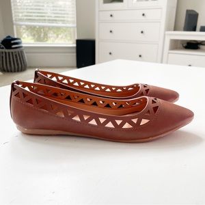 Steven Ella Tan Pointed Toe Flats F13121